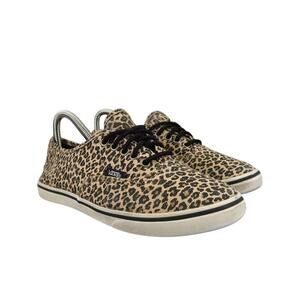 Vans Shoes Womens 7 Sneaker Authentic Low Pro Skate Casual Leopard Cheetah Brown